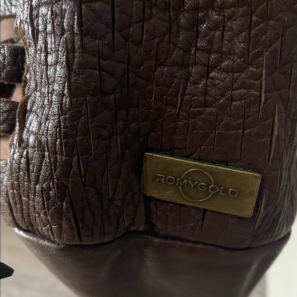 Romygold Brown Slasher Slouchy Hobo Shoulder Bag - Picture 5 of 10